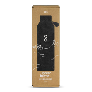Ocean Bottle Big Vacuum Bottle (Obsidian Black) — Gift Box