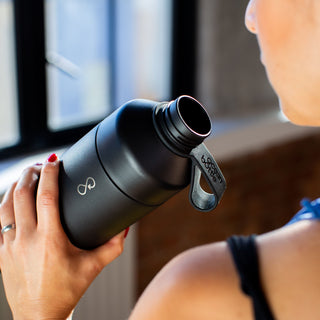 Ocean Bottle Big Vacuum Bottle (Obsidian Black) — Lifestyle