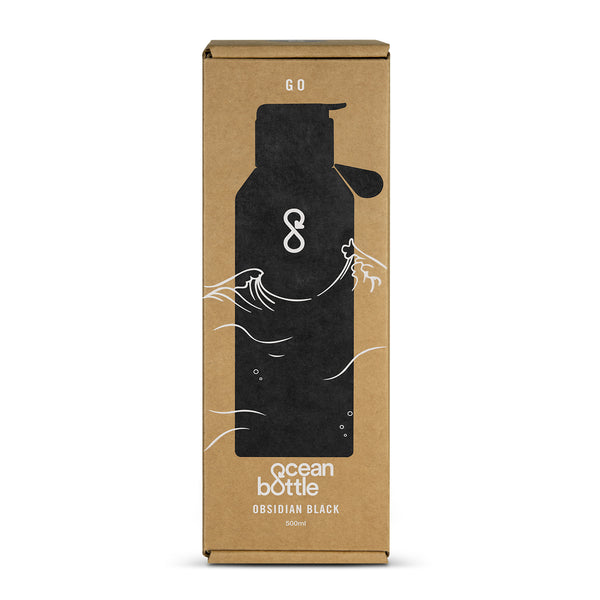 Ocean Bottle GO Vacuum Bottle (Obsidian Black)