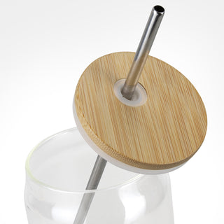 Basin Glass Tumbler (Clear/Natural) — Detail
