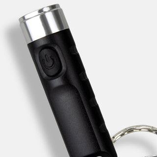Beacon Rechargeable Torch Key Ring (Black) — Detail
