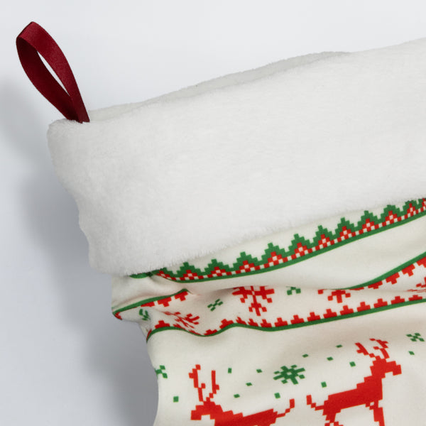 Festive Full Colour Christmas Stocking (Red)
