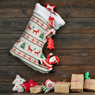 Festive Full Colour Christmas Stocking (Red) — Feature