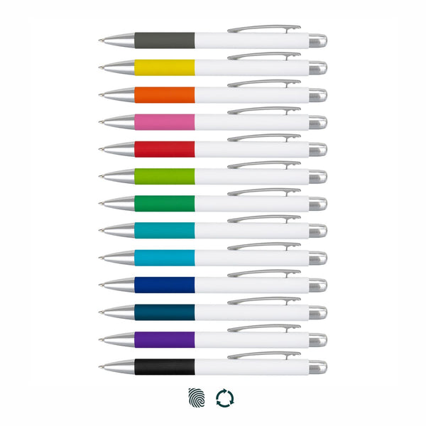 Bravo Pen (White/Light Blue)