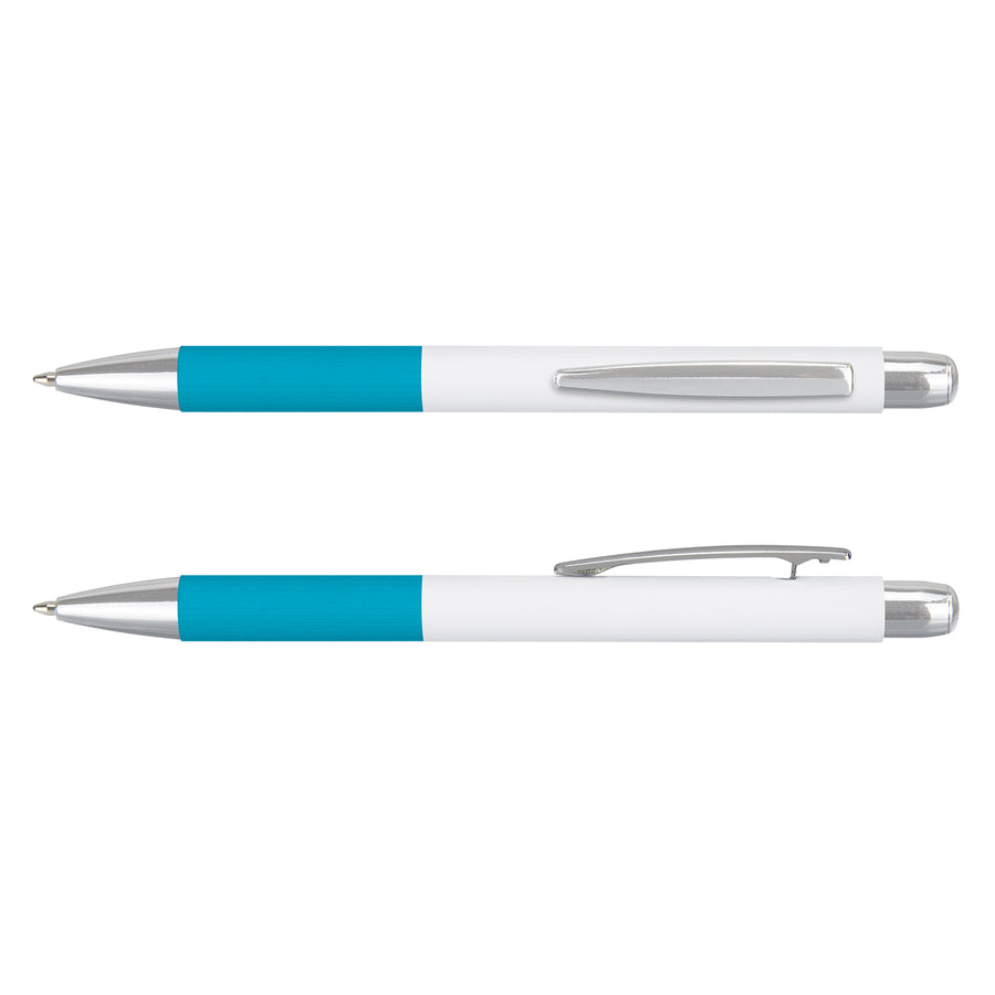 Bravo Pen (White/Light Blue)