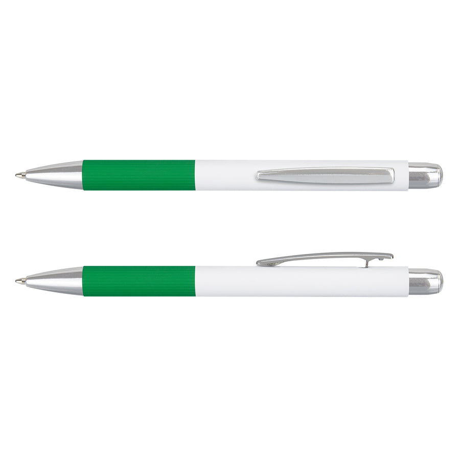 Bravo Pen (White/Kelly Green)