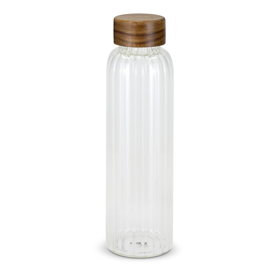 Keepsake Linear Glass Drink Bottle (Clear)