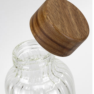 Keepsake Linear Glass Drink Bottle (Clear) — Detail