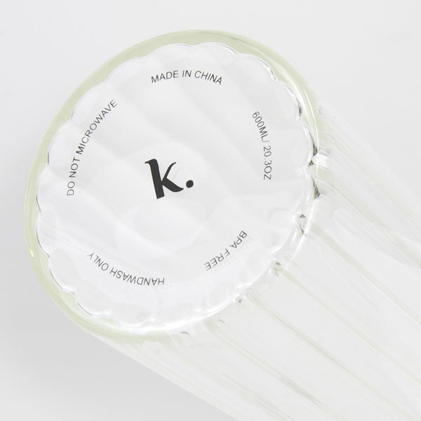 Keepsake Linear Glass Drink Bottle (Clear)