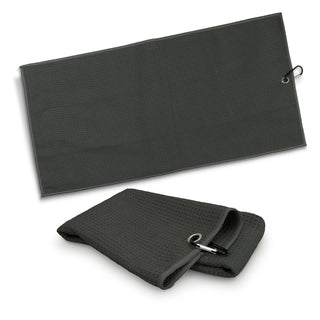 Drift Waffle Golf Towel (Black)