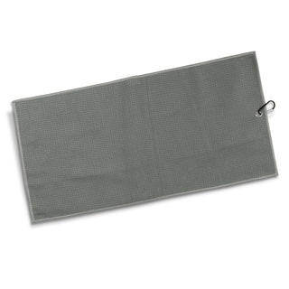 Drift Waffle Golf Towel (Red) — Flat