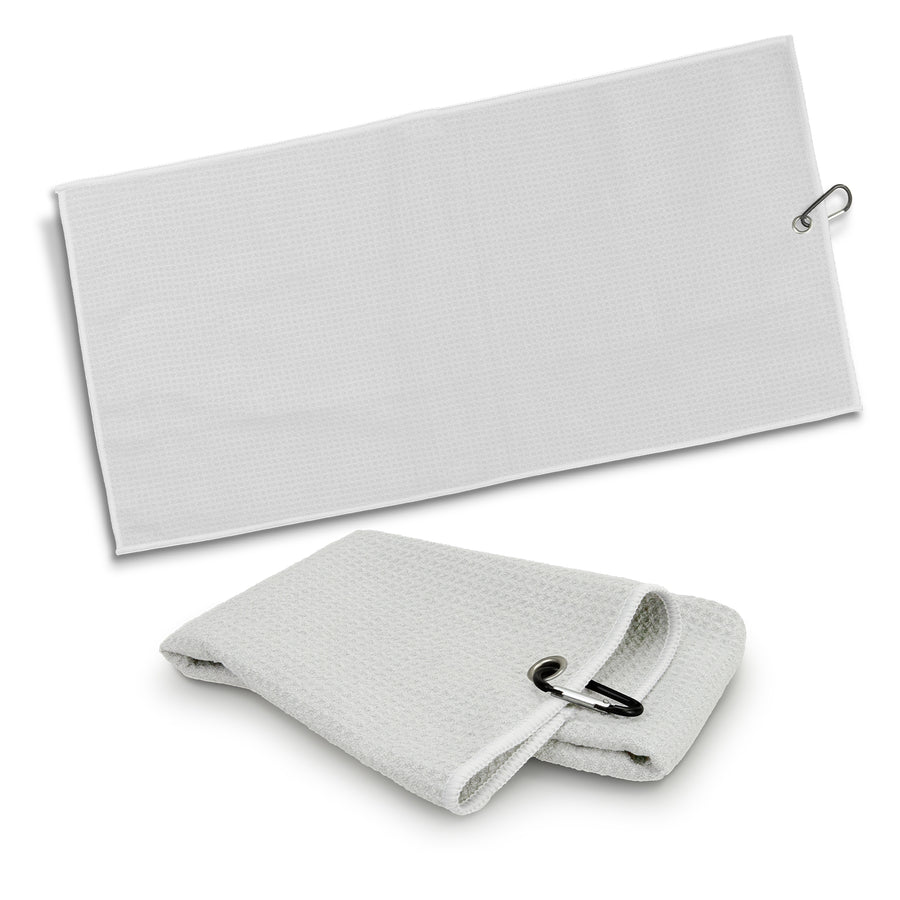 Drift Waffle Golf Towel (White)
