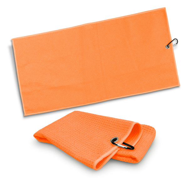 Drift Waffle Golf Towel (Orange)