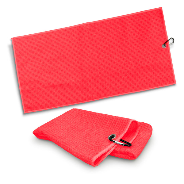 Drift Waffle Golf Towel (Red)