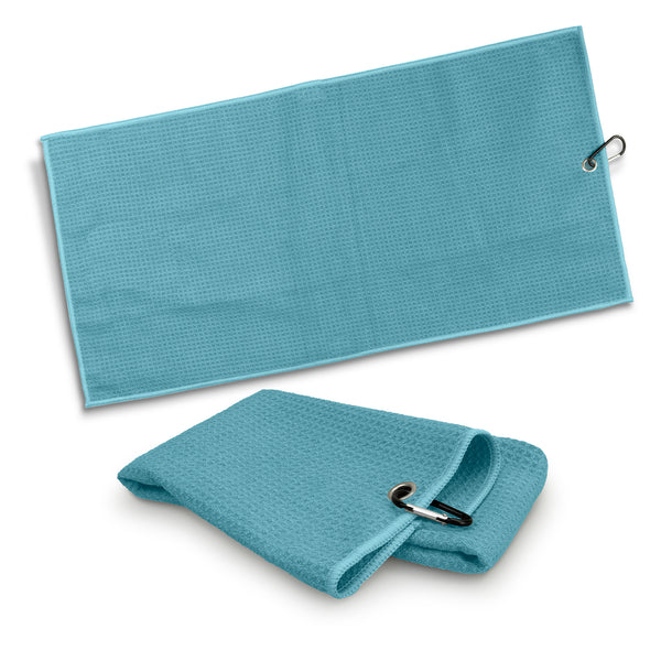 Drift Waffle Golf Towel (Light Blue)