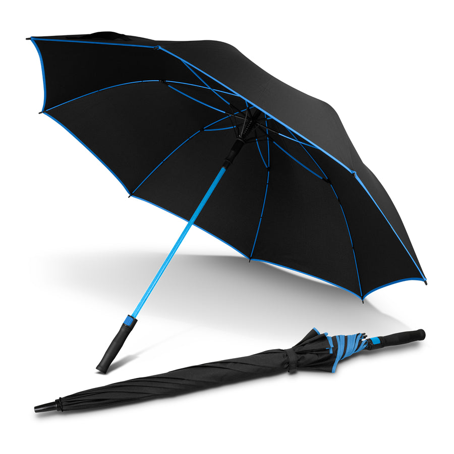 Monsoon Umbrella (Black/Light Blue)