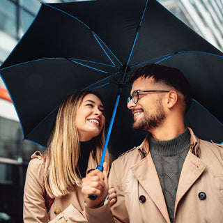 Monsoon Umbrella (Black/Orange) — Feature