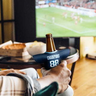 Rally Can Cooler (White) — Feature