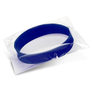 Kids Silicone Wrist Band - Debossed (Clear) — Packaging