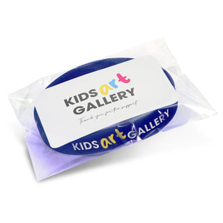 Kids Silicone Wrist Band - Debossed (Black) — Packaging Label