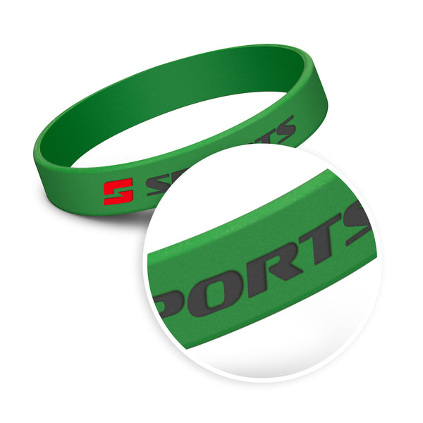 Kids Silicone Wrist Band - Debossed (Light Blue)
