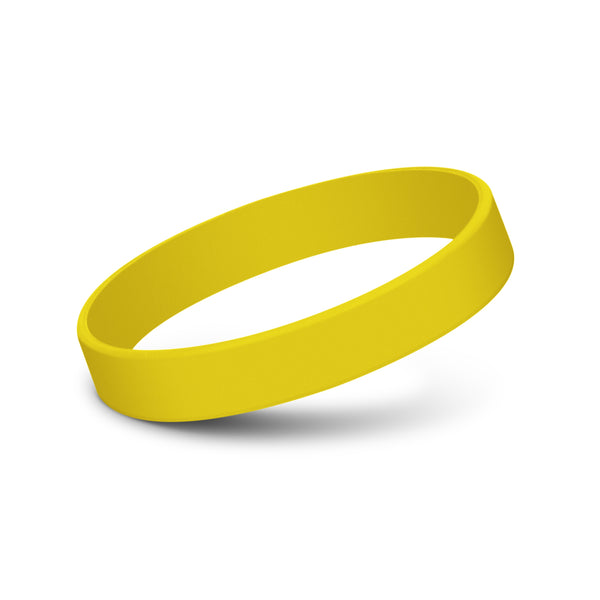 Kids Silicone Wrist Band - Debossed (Yellow)