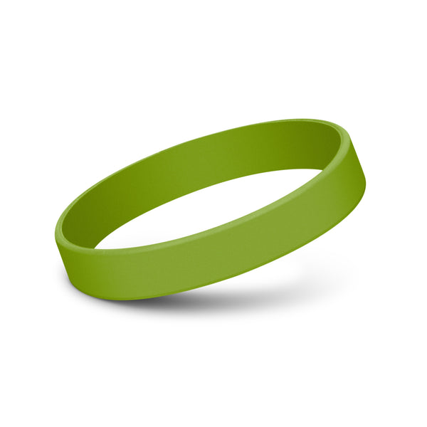 Kids Silicone Wrist Band - Debossed (Bright Green)
