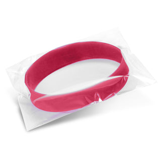 Strike Silicone Wrist Band - Embossed (Orange) — Packaging