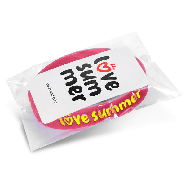 Strike Silicone Wrist Band - Embossed (Pink)