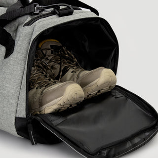 Volta Duffle Bag (Heather Grey) — Detail