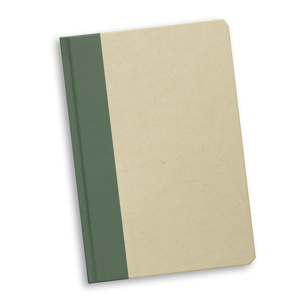 Linen Sugarcane Notebook (Olive)
