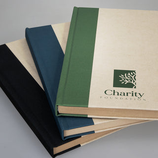 Linen Sugarcane Notebook (Black) — Feature