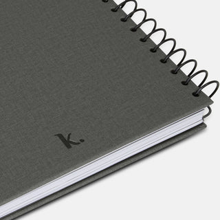 Keepsake Recipe Journal (Charcoal) — Back