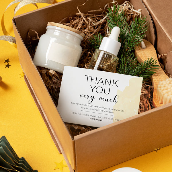Parchment A7 Message Card (White)