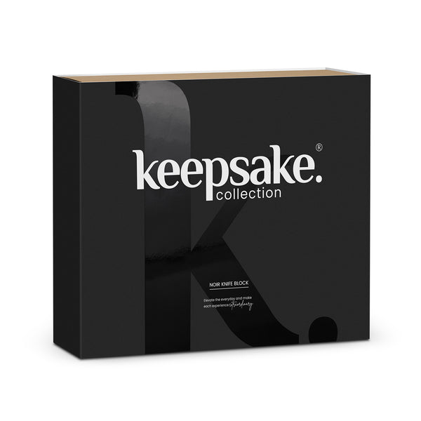 Keepsake Noir Knife Block (Black/Natural)