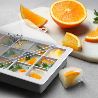 Glacier Blizzard Ice Tray with Lid (Grey Base/Transparent Lid) — Feature