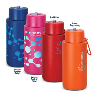 Fiord Aura Vacuum Bottle - 1L (Teal) — Branding