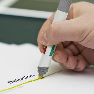 Prism Highlighter Pen (White/Grey) — Feature