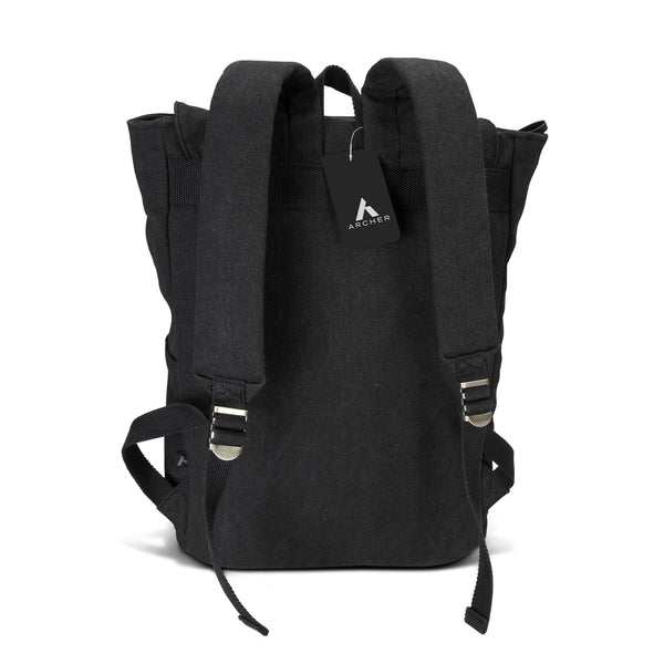 ARCHER Copenhagen Canvas Backpack (Charcoal)