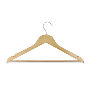 Grain Wooden Hanger (Natural/Silver)
