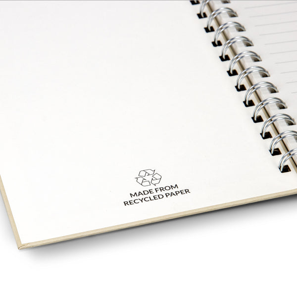 Recto Recycled Paper Spiral Notebook (Natural)