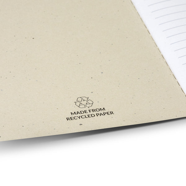 Recto Recycled Paper Soft Cover Notebook (Olive)