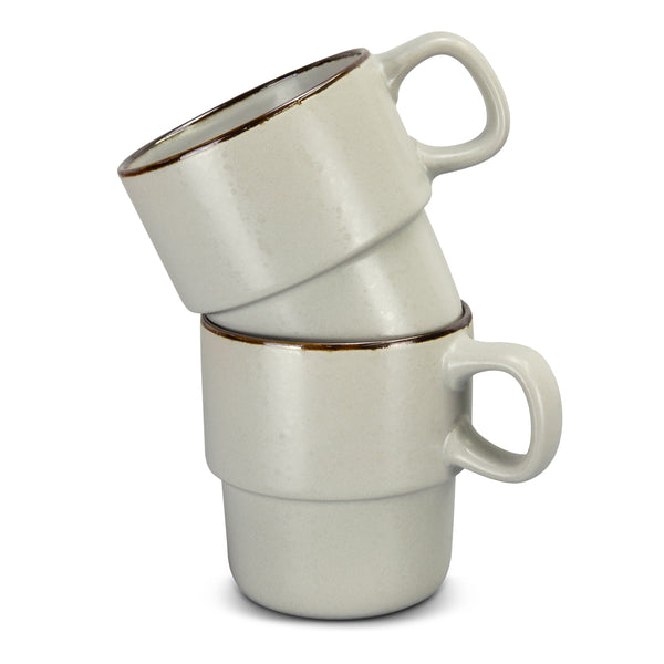 Keepsake Stackable Coffee Cup - Set of 2 (Charcoal)