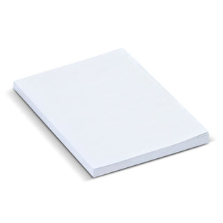 Press Recycled Sticky Pad 100 x 75mm - 50 Sheets (White) — Unbranded