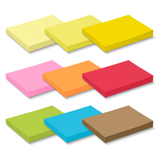 Spectrum Coloured Sticky Pad 100 x 75mm - 100 Sheets (Brilliant Pink) — Colours