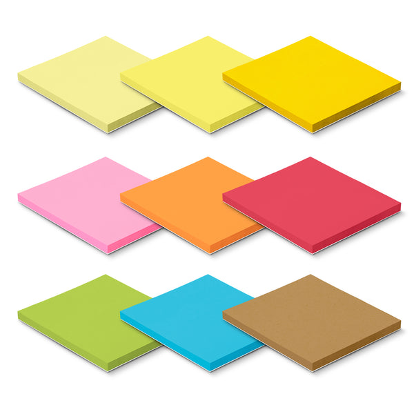 Spectrum Coloured Sticky Pad 70 x 75mm - 50 Sheets (Red)