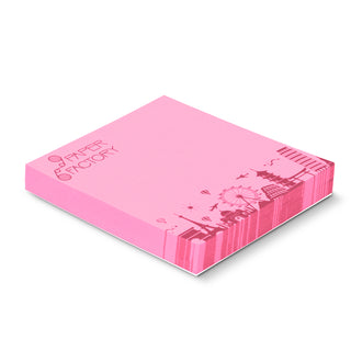 Spectrum Coloured Sticky Pad 70 x 75mm - 100 Sheets (Kraft)