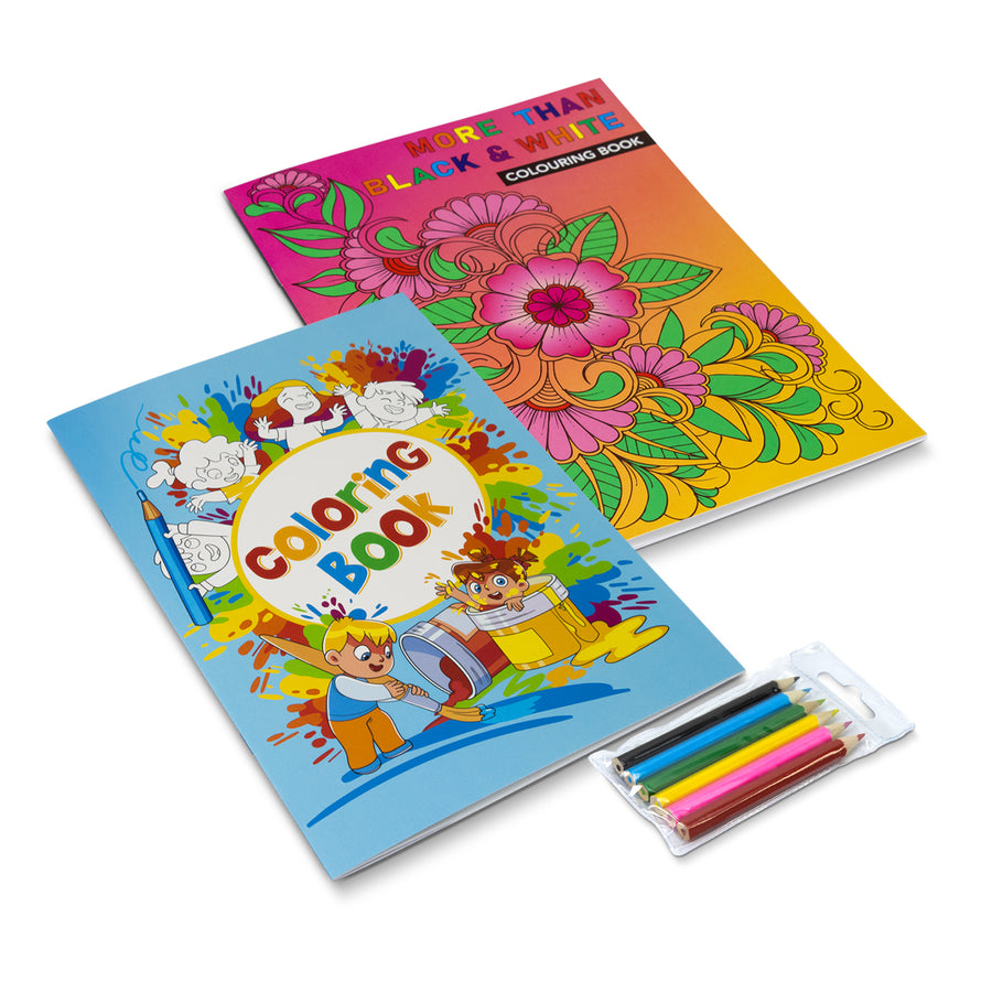 Canvas Custom Cover Colouring Book - A4 (White)
