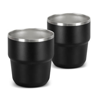 Frontier Stackable Cups - Set of 2 (Black) — Black