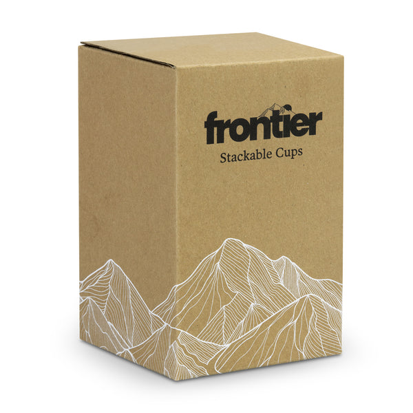 Frontier Stackable Cups - Set of 2 (Black)